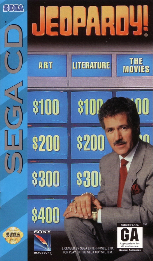 Jeopardy! (USA) Sega CD Game Cover